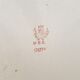Old enamelled sheet metal dish