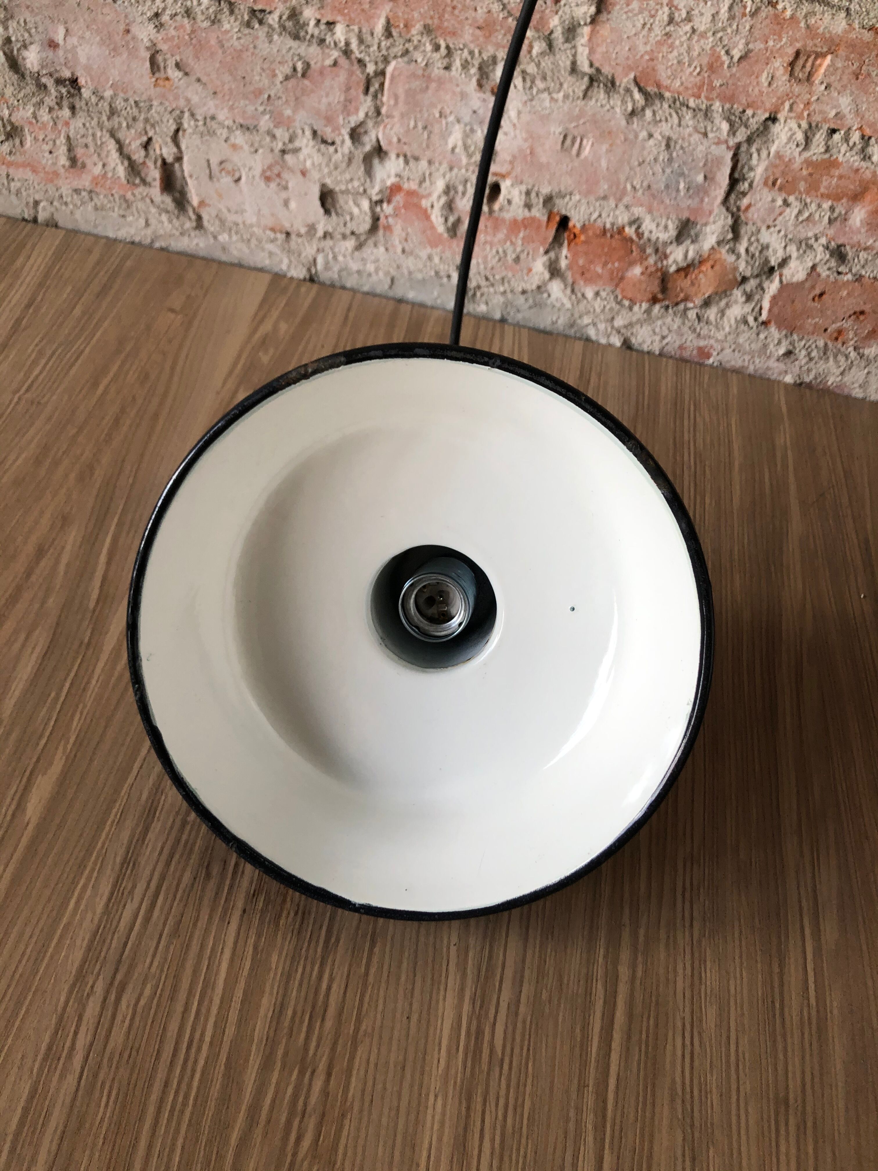 Vintage Industrial Factory Ceiling Lamp from Wikasy A23, 1960s