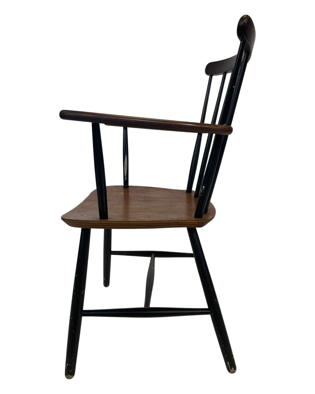 Chaise de bar vintage avec accoudoirs Billund Traevarefabrik Denmark Design