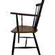 Chaise de bar vintage avec accoudoirs Billund Traevarefabrik Denmark Design