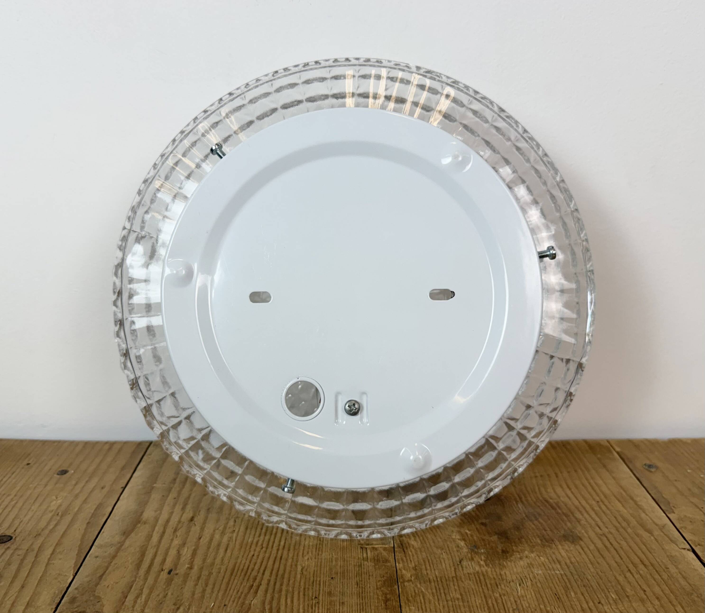 Vintage Glass Wall or Ceiling Light, 1970s