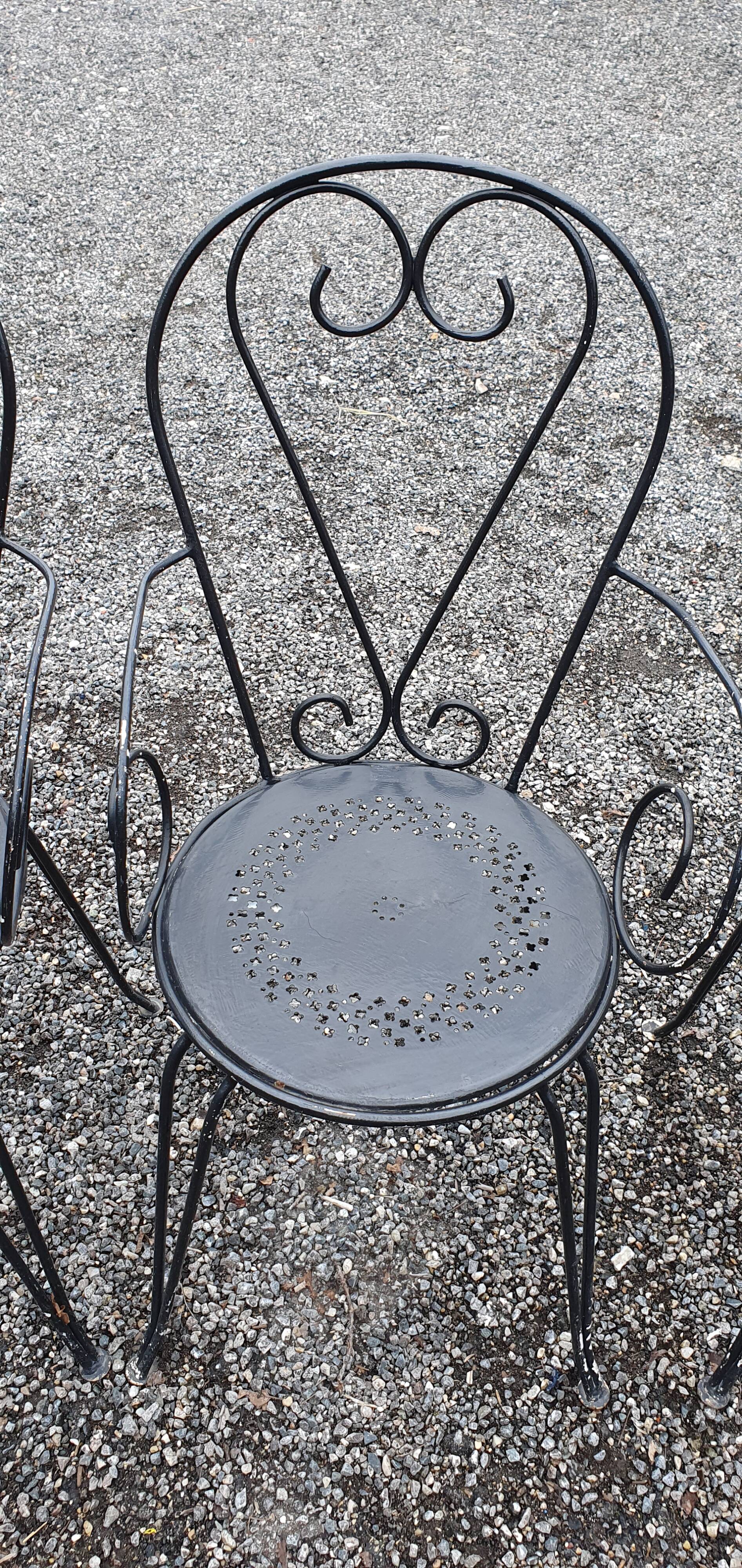 Set of garden chairs