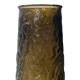 Vintage 1970s Art Glass Vase - Textured Amber Gradient Design