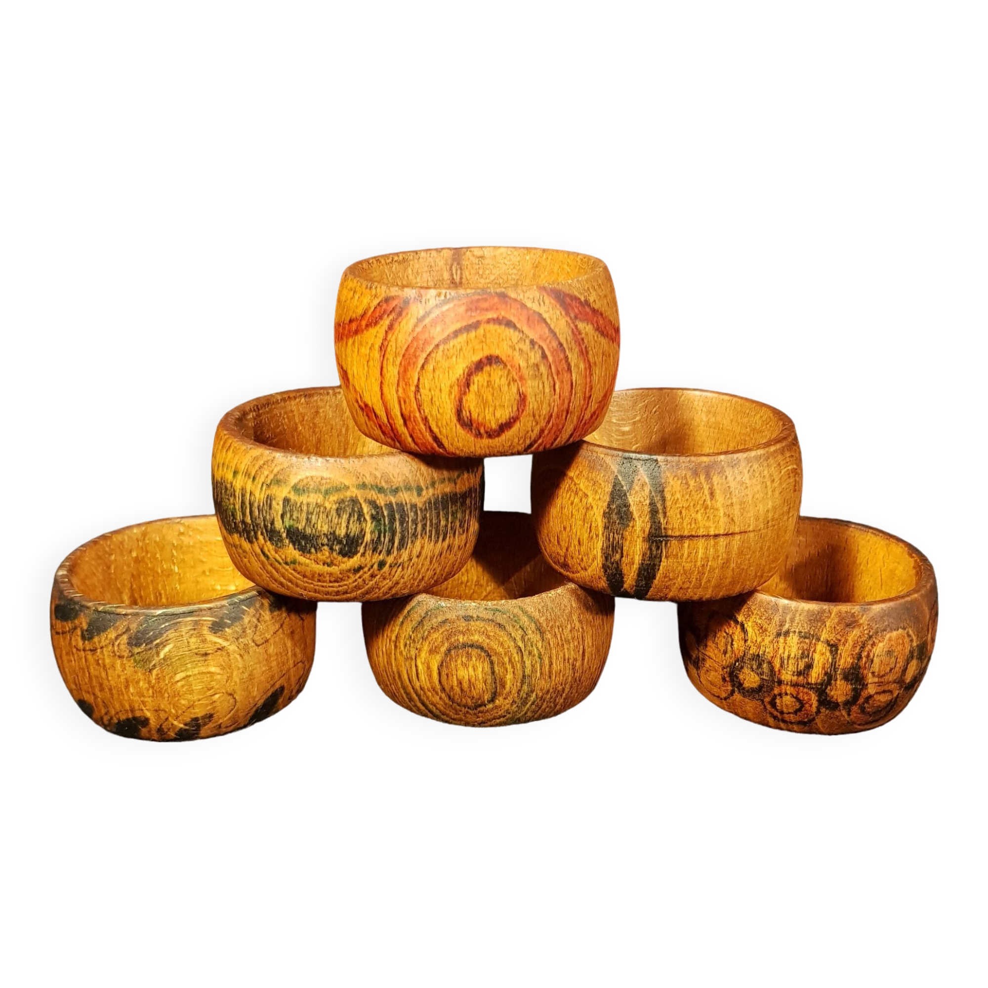 Wooden napkin rings