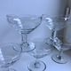 Set of 5 glasses of champagne made by hand 50-60 years
