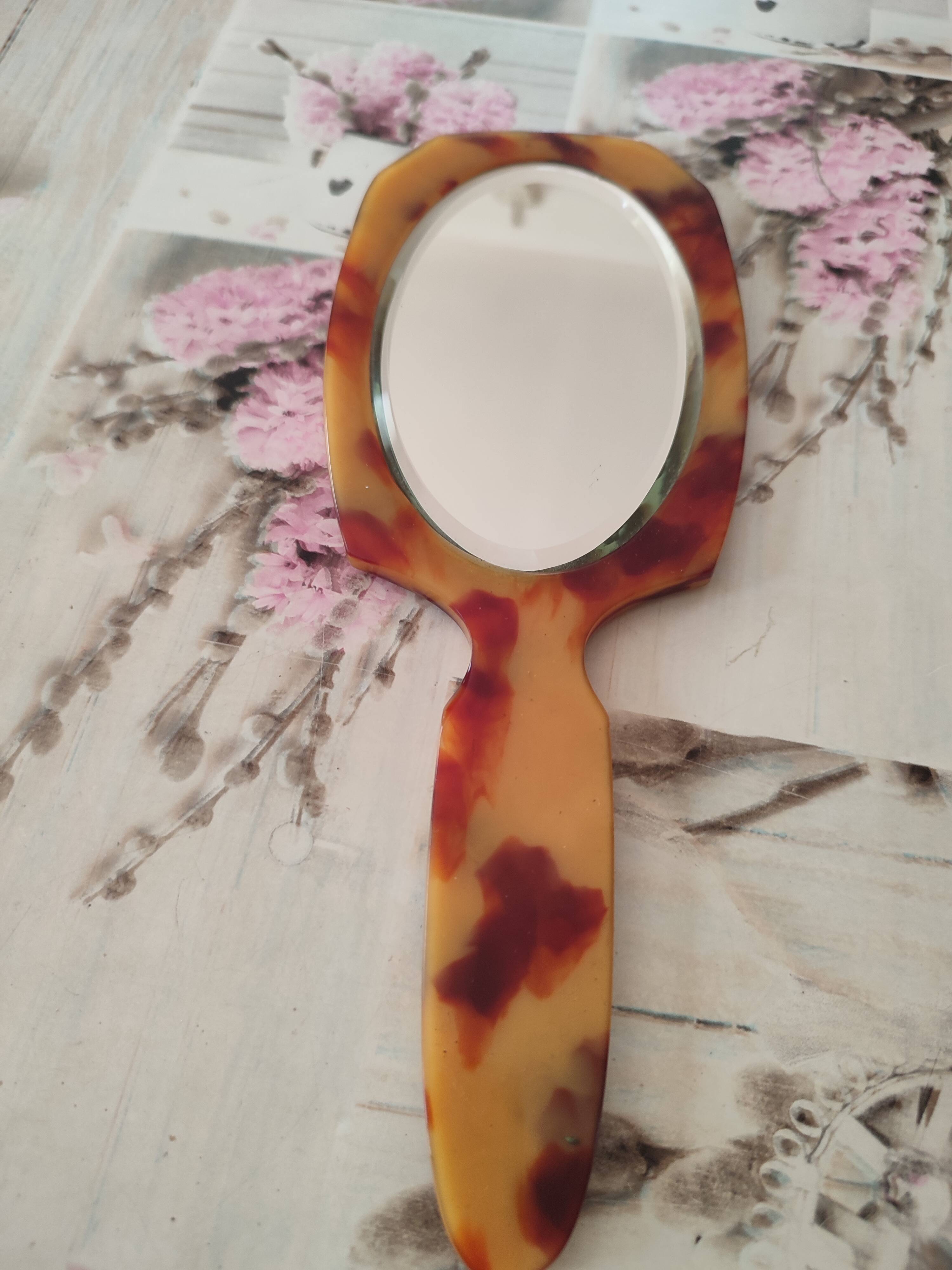 Miroir à main biseauté
