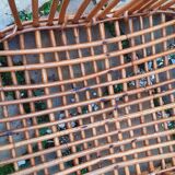 Vintage rattan basket from the 50s