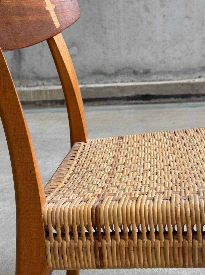 Ensemble de 4 chaises de salle à manger CH23 par Hans J Wegner pour Carl Hansen & Son