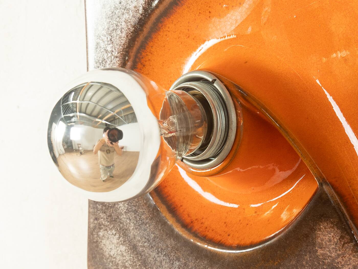 Striking Fat Lava wall lamp by Goebel, 1970s, Space Age design