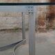 1970s glass and chrome table, 300 cm, for 12 people.