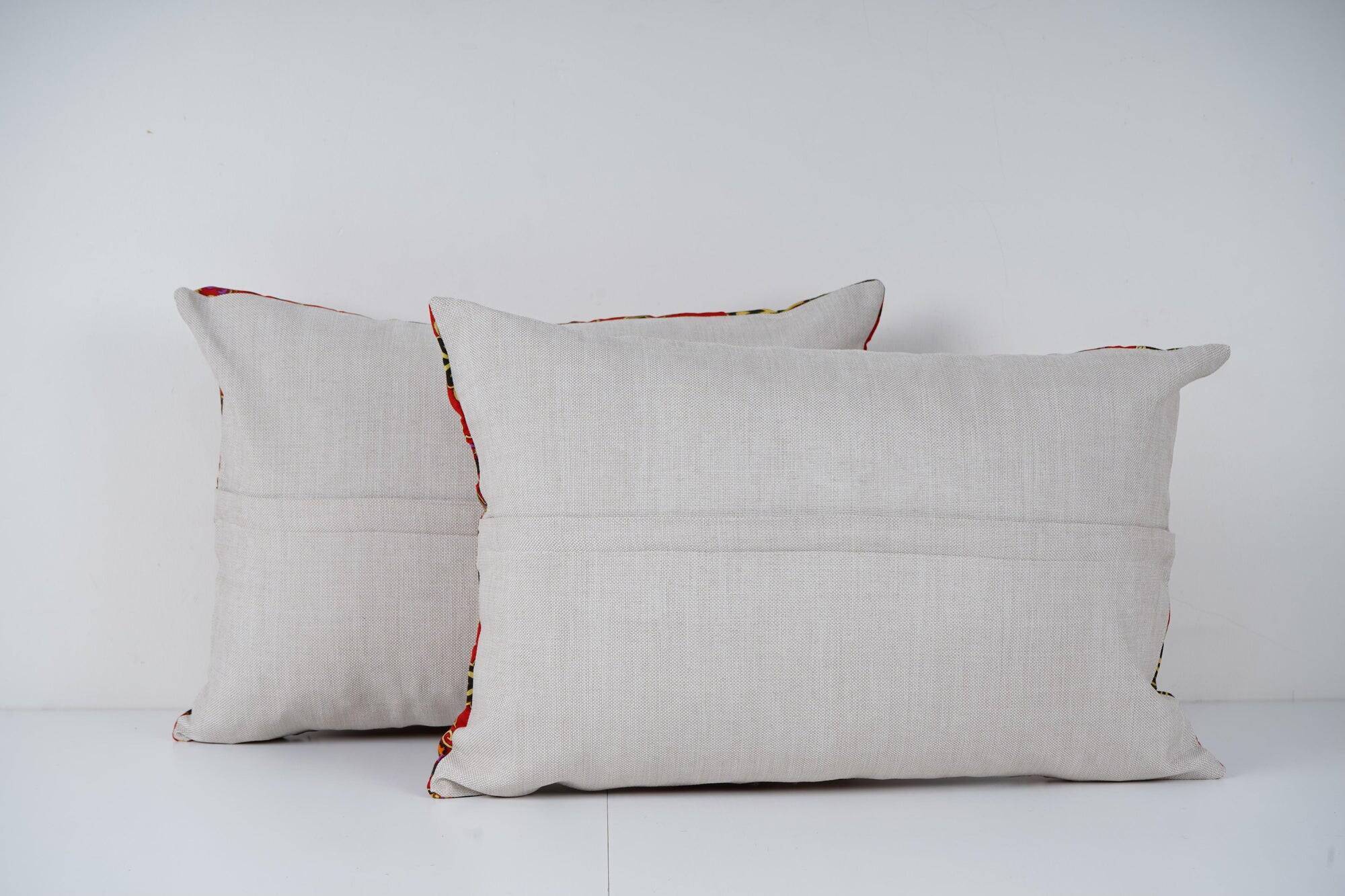 Set of 2 vintage Turkish cushion covers 41x56 cm