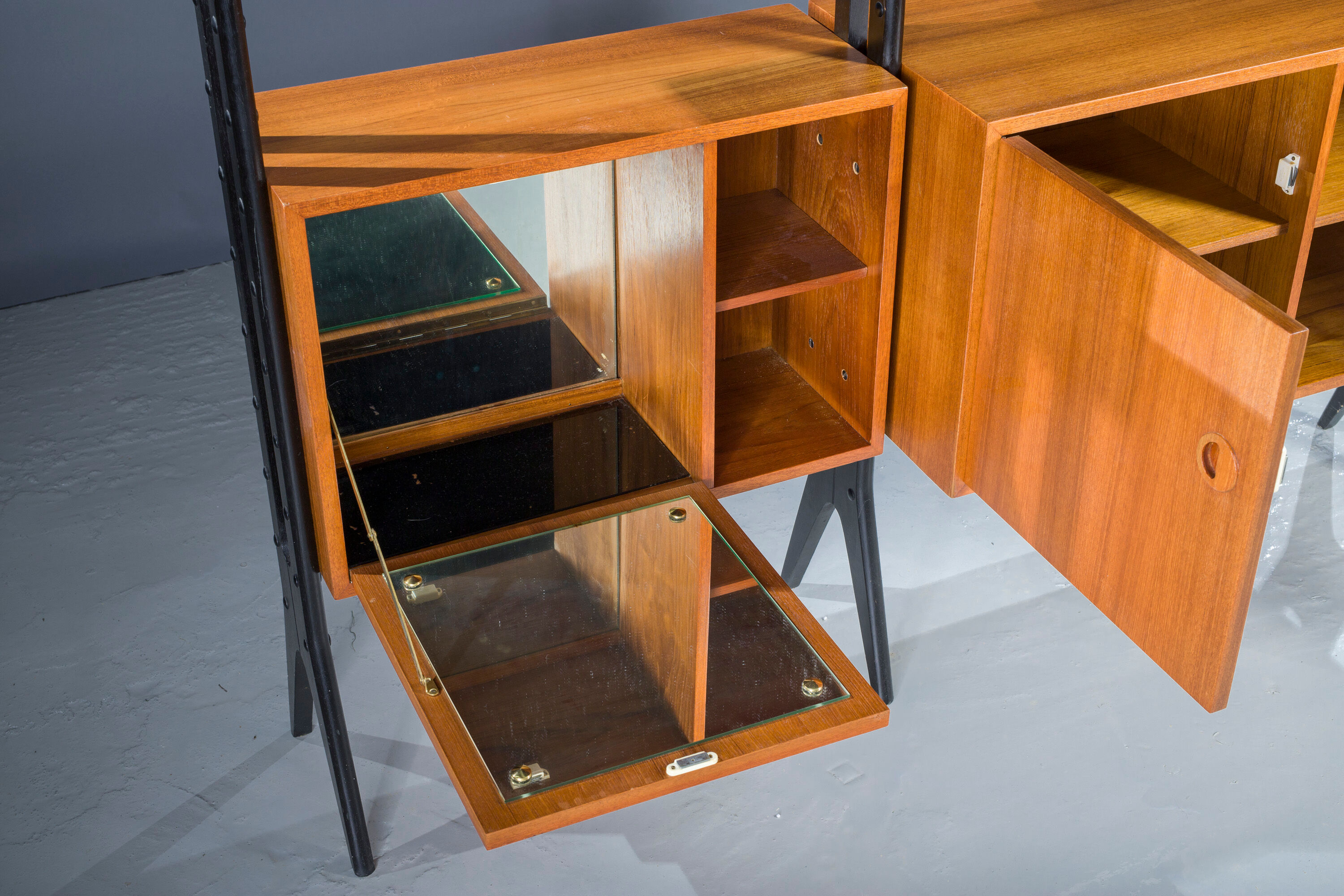 Danish Modular Teak Shelving, 1960s