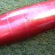 Vase années 1970 / soliflore (grand modèle) forme boule à col élancé  verre peint à effet