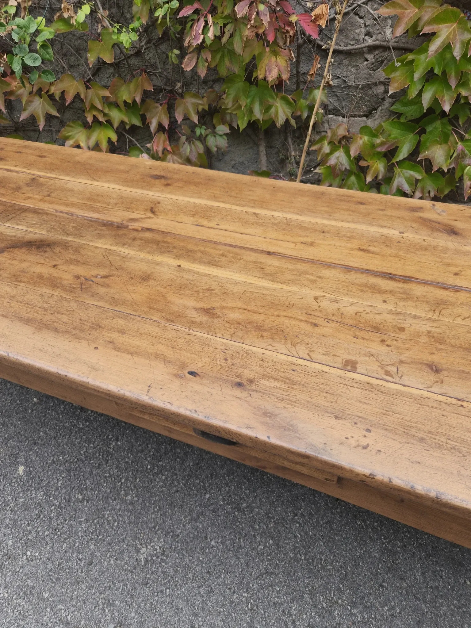 Old farmhouse table in oak, 18th century – Auvergne, France
