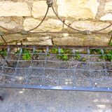 Pair of wrought iron benches