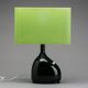 Black ceramic desk lamp by Magnus Eleback, Sweden, 1978