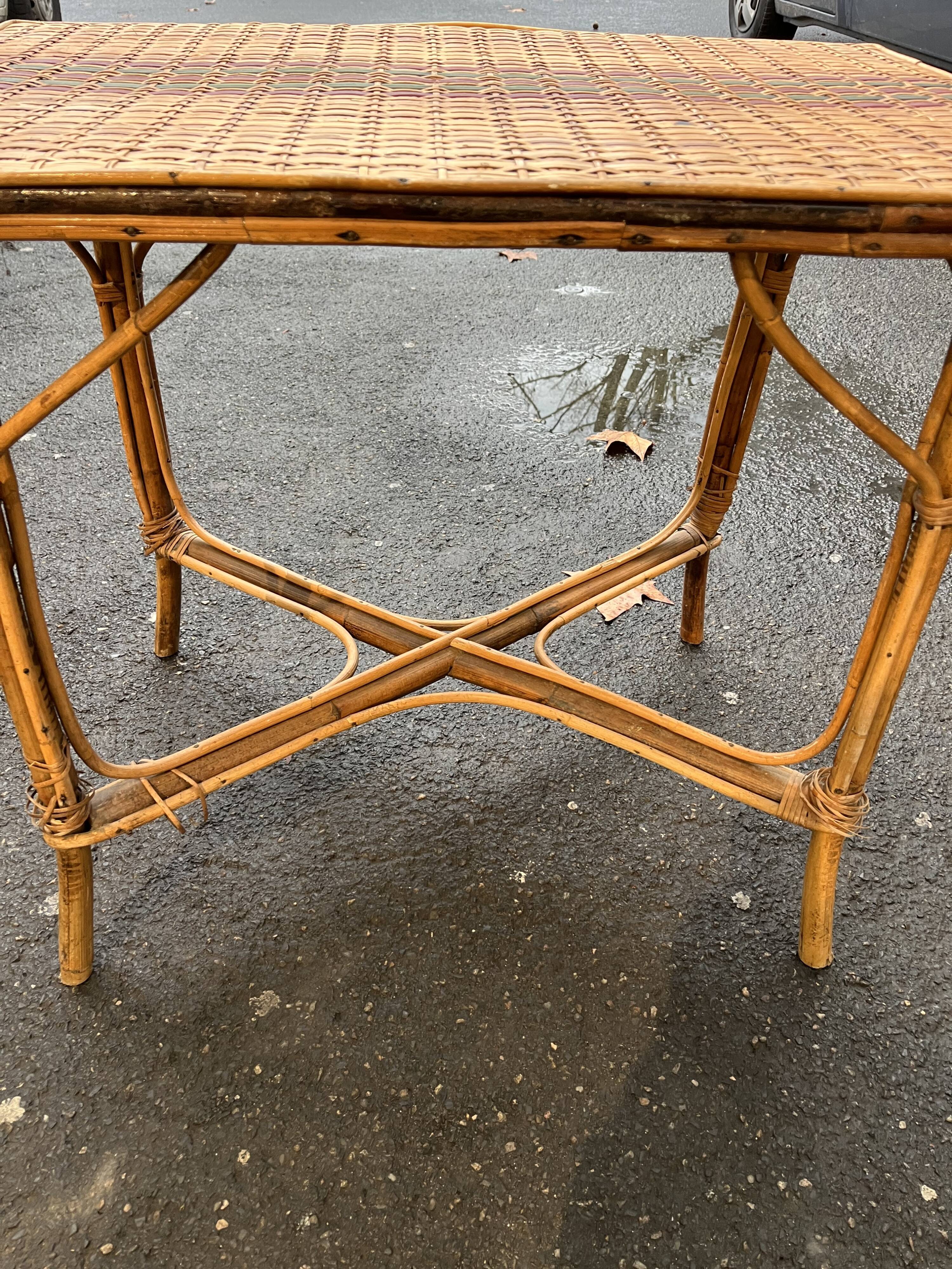 Rattan table