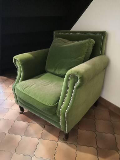 Vintage wheel armchair