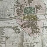 Historic map of Paris in 1180