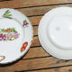 Old ceramic tableware service orchies moulin des loups – vegetable garden pattern – 25 pcs