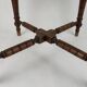 Chaise fauteuil d'angle bois & paille anglais xixeme