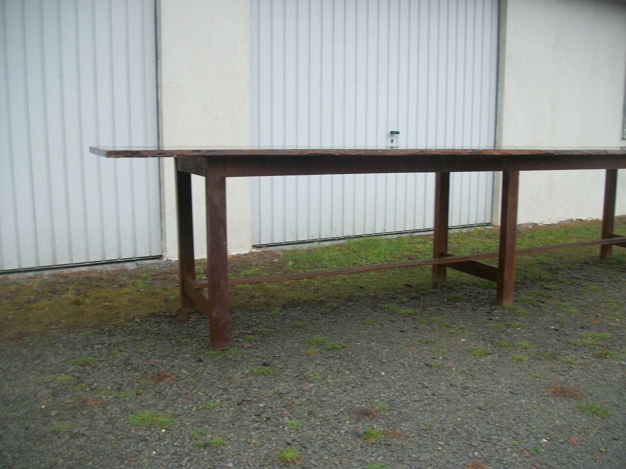 Brutalist farmhouse table