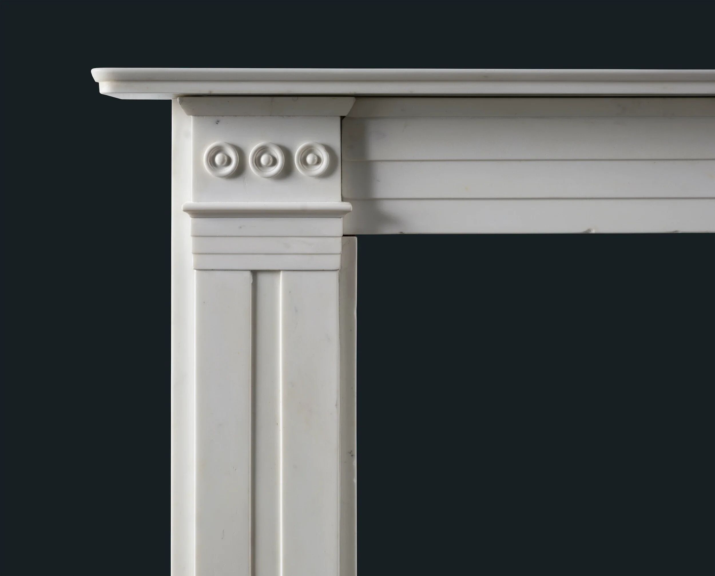 William IV statuary marble fireplace surround