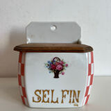 Porcelain box for salt