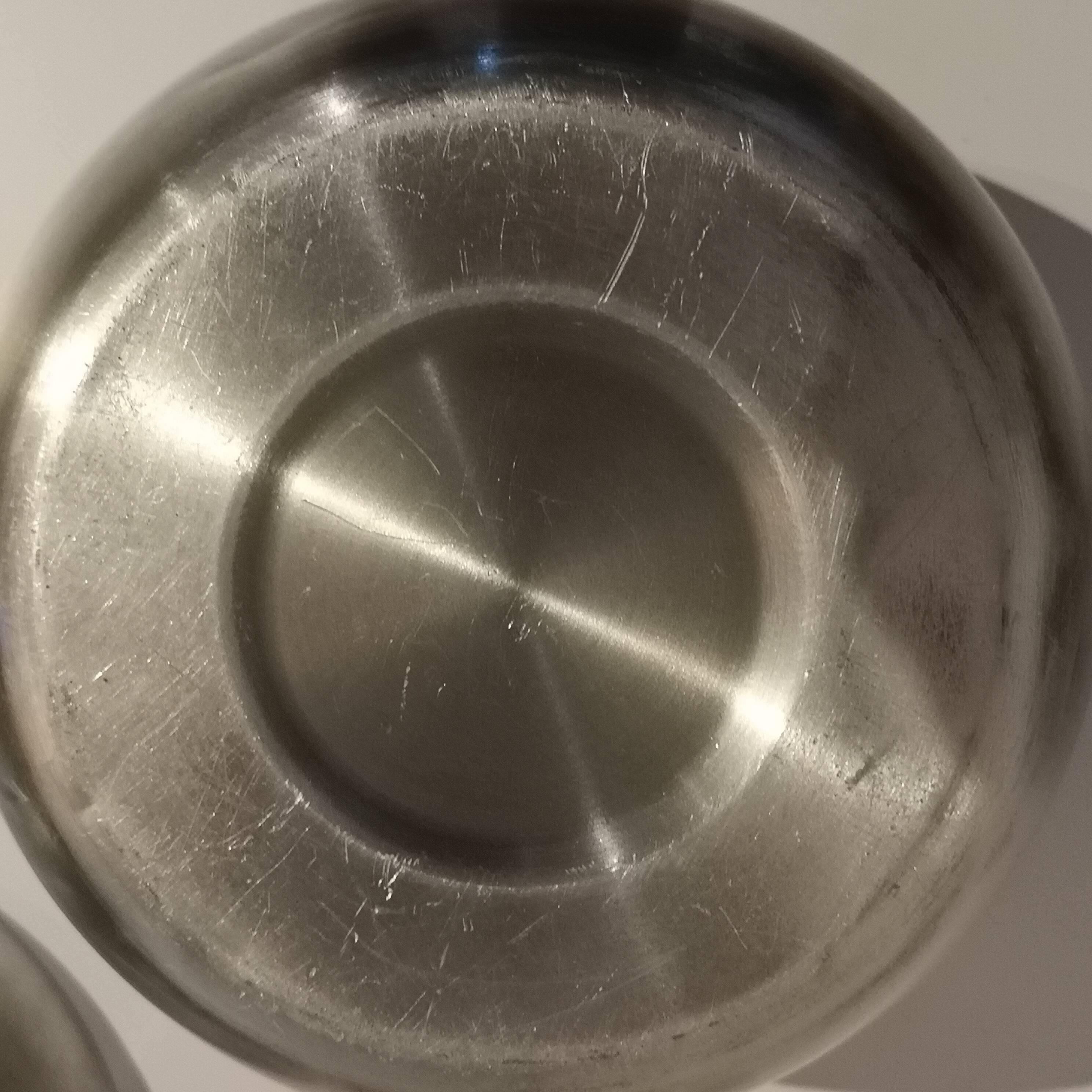 Vintage ice bucket made in Italy in phytomorphic aluminum apple shape