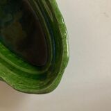 Green clay green clay flat centerpiece with festoons 1960