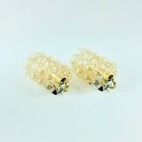 Mid-Century Modern Bubble Glass Wall Lights - H. Tynell for Limburg, 1960s