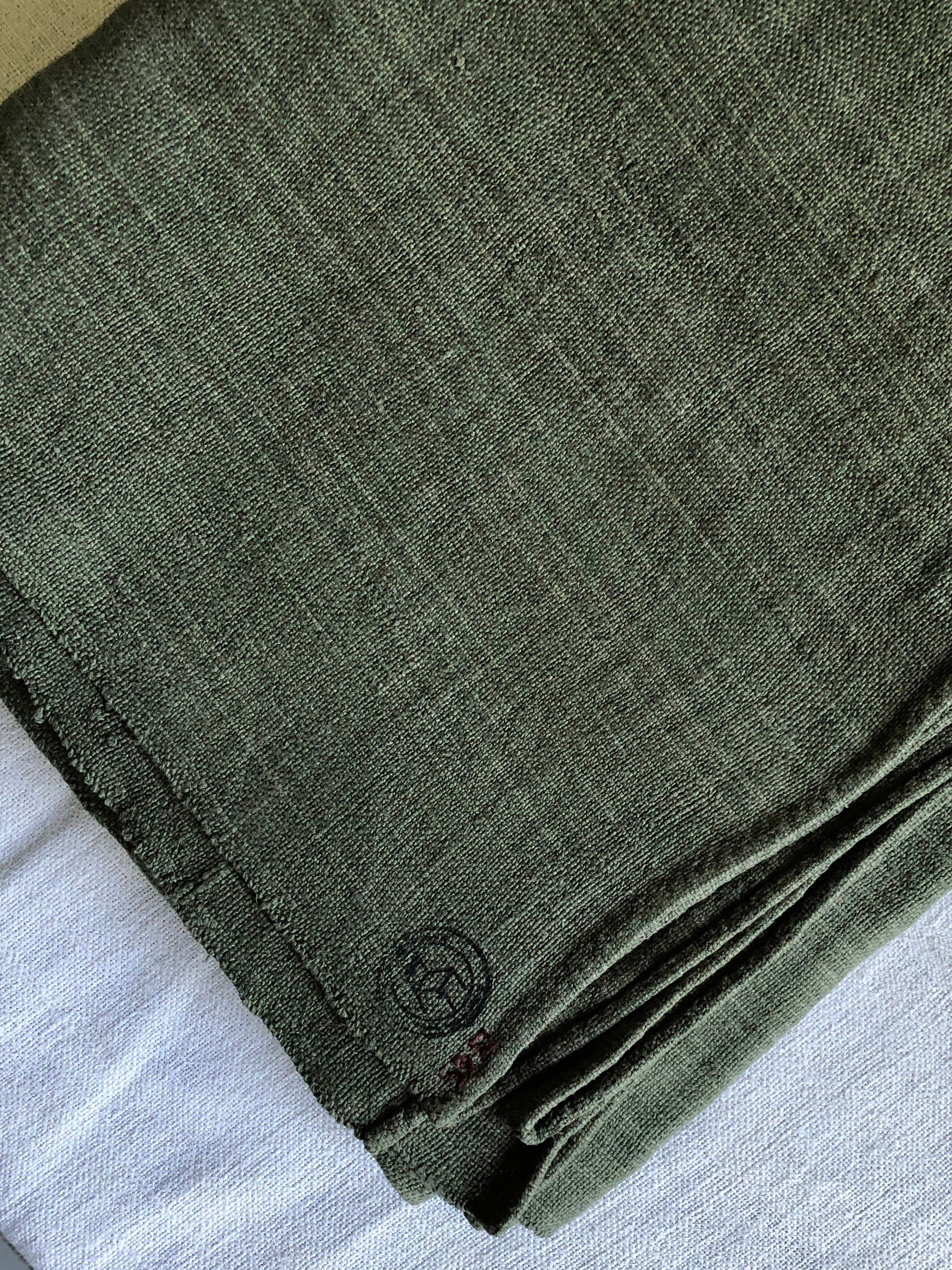 Harvest tablecloth in khaki tinted hemp