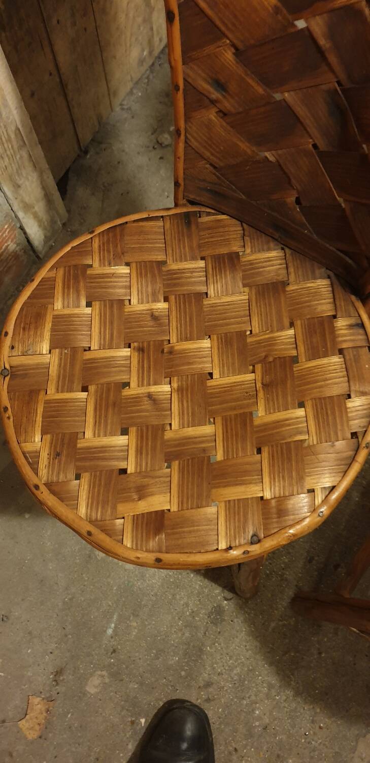 2 seventies palm tree chairs