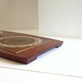 Wyncraft ceramic and teak trivet, England, 1970