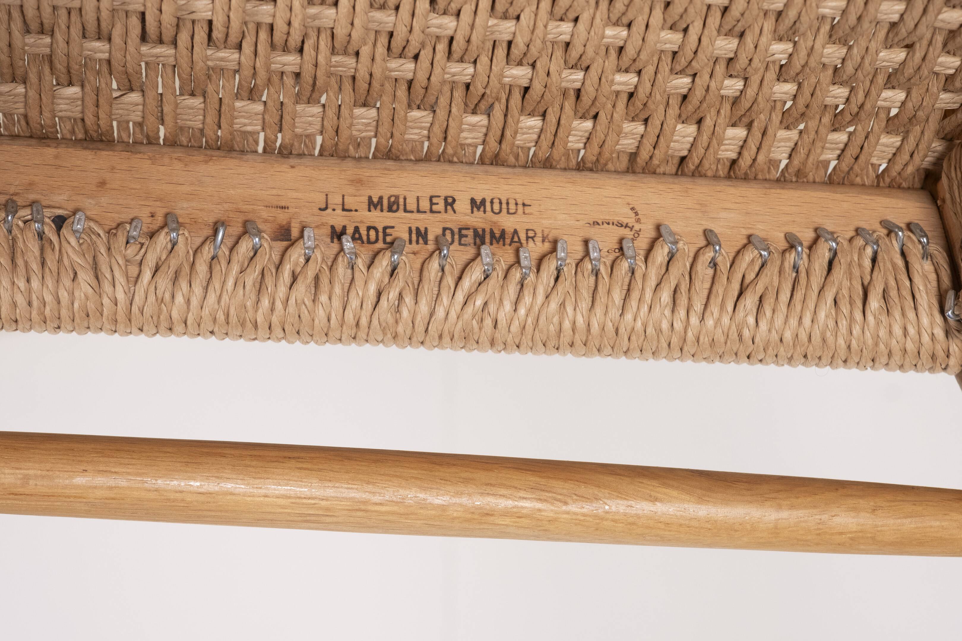8x Niels O. Møller Model 75 in Oak, 1960s Denmark