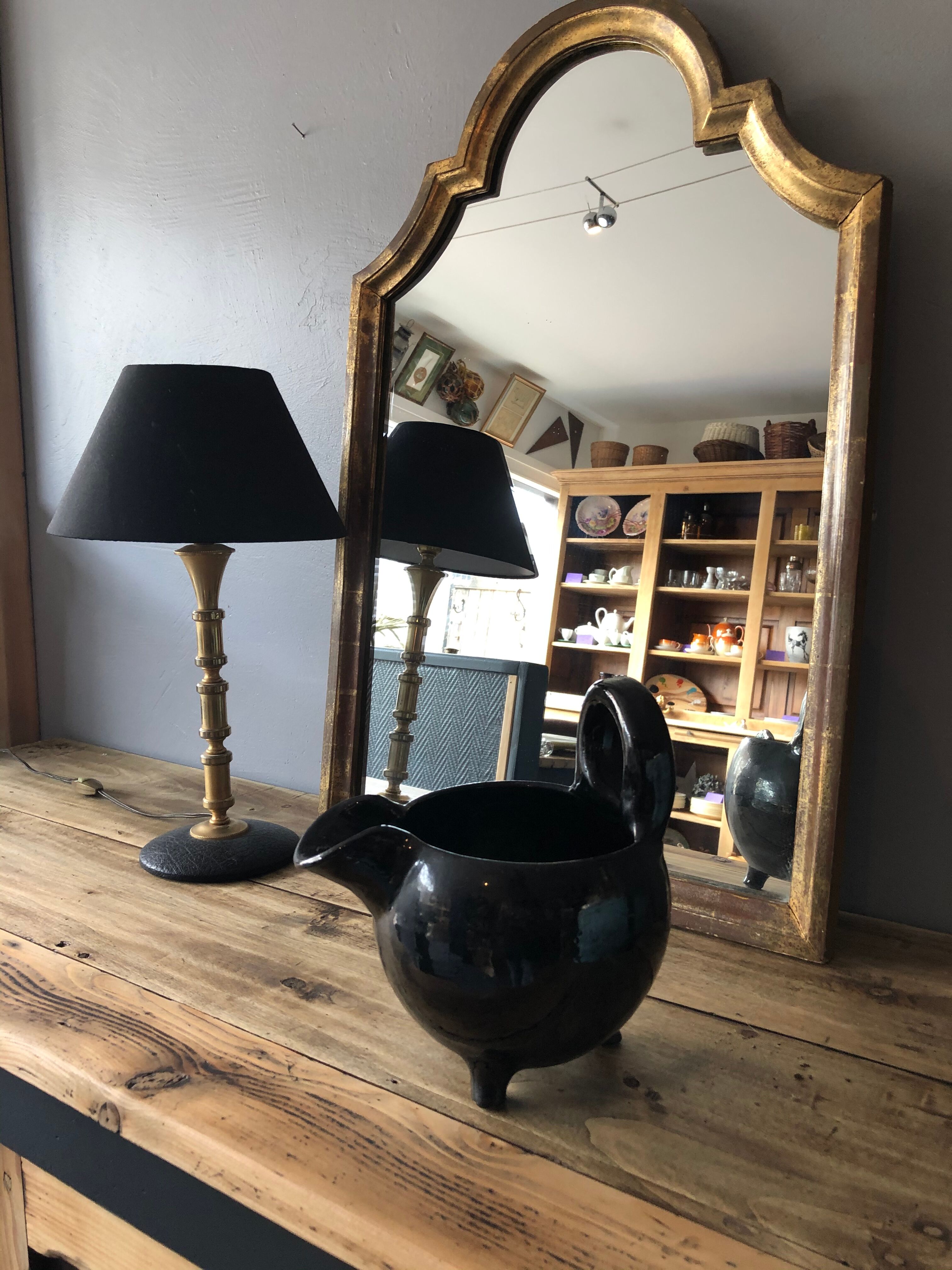 Vintage tripod ceramics pitcher