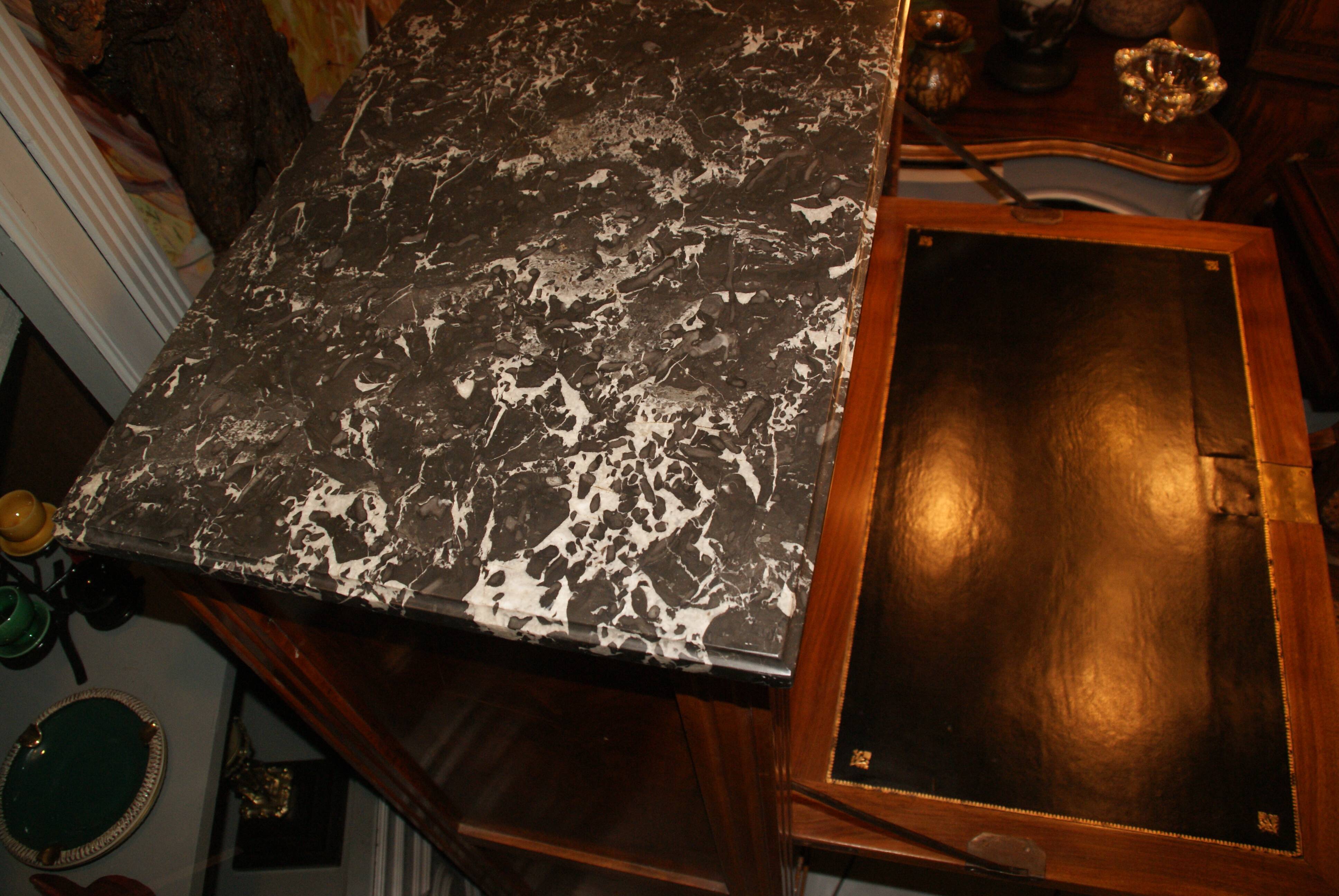 Louis XVI period light mahogany secretary