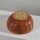 Antique hand carved signed folk art bowl 1930