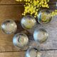 Lot de 6 coupes à dessert vintage en inox