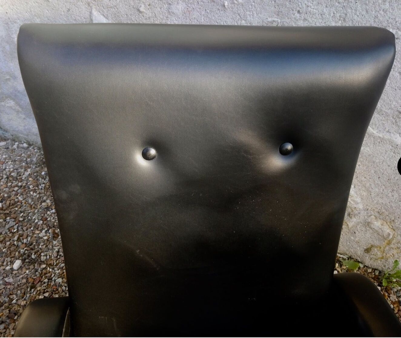 Black vintage armchair