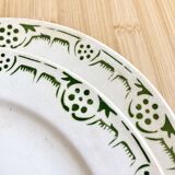 Duo of Badonviller Art Deco Iron Earth plates