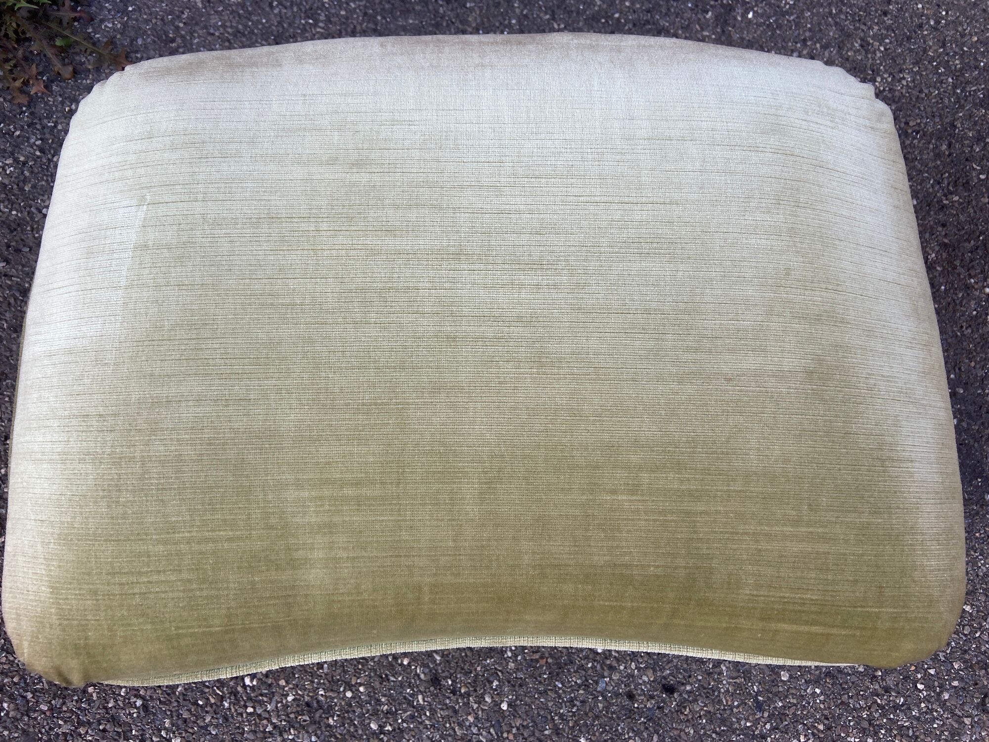 Pouf very large footrest old ottoman stool Art Deco 1940