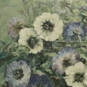 Vintage Flowers Still Life Amateur Painting Framed Signed