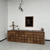 Old trade furniture with oak drawers XL format