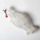 Italian Glass Bottle with Ceramic Stopper / Polveri Alberani / 1950s–1970s