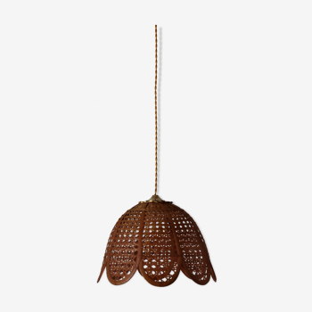 Wicker hanging lamp