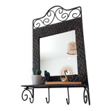 Vintage wrought iron tablet mirror