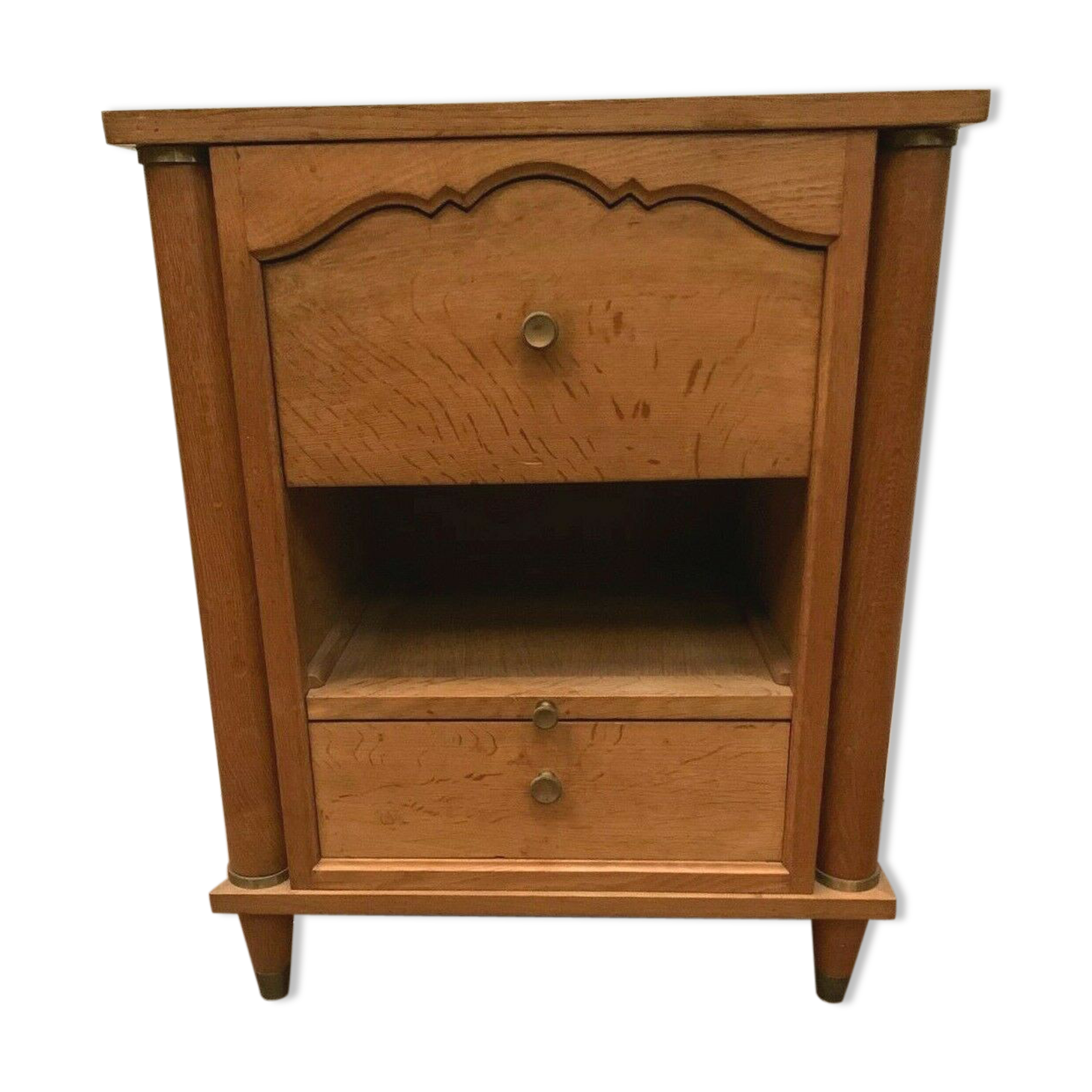 Oak bedside table from the 1940s 20th century