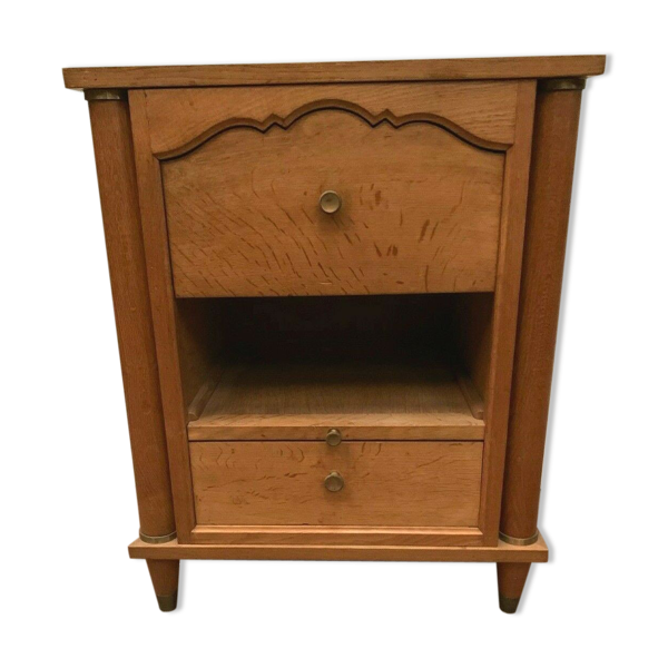 Table de chevet en chêne des années 1940 XX siècle