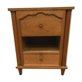 Oak bedside table from the 1940s 20th century